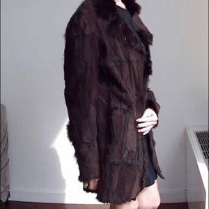 Reversible light weight fur jacket